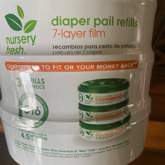 Nursery Fresh Diaper Pail Refills 7 Layer Film - Picture 1 of 11
